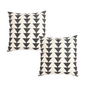 Levi Printed Triangles Pillow Covers (2 pack)
